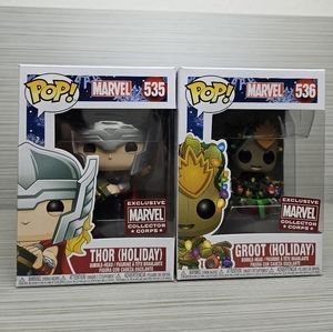 Funko Marvel Collector Corps - Thor & Groot (#535/536, New)